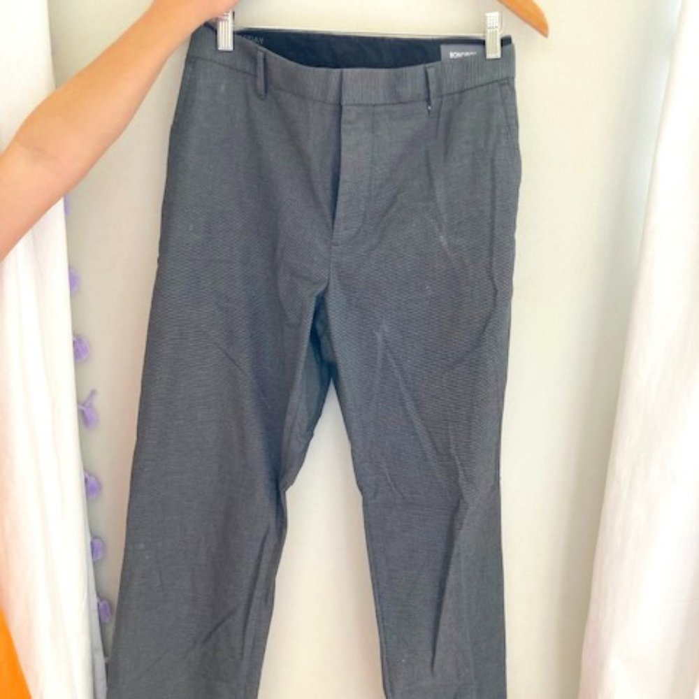 Bonobos Weekday Warrior Dress Pants 36x32. Charcoal Yarn Dye. Straight. Stretch.